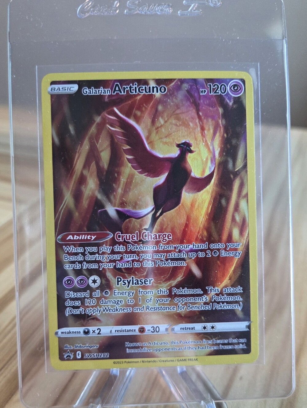 Galarian Articuno Full Art Pokemon Trading Card- TCG Promo Card SWSH282